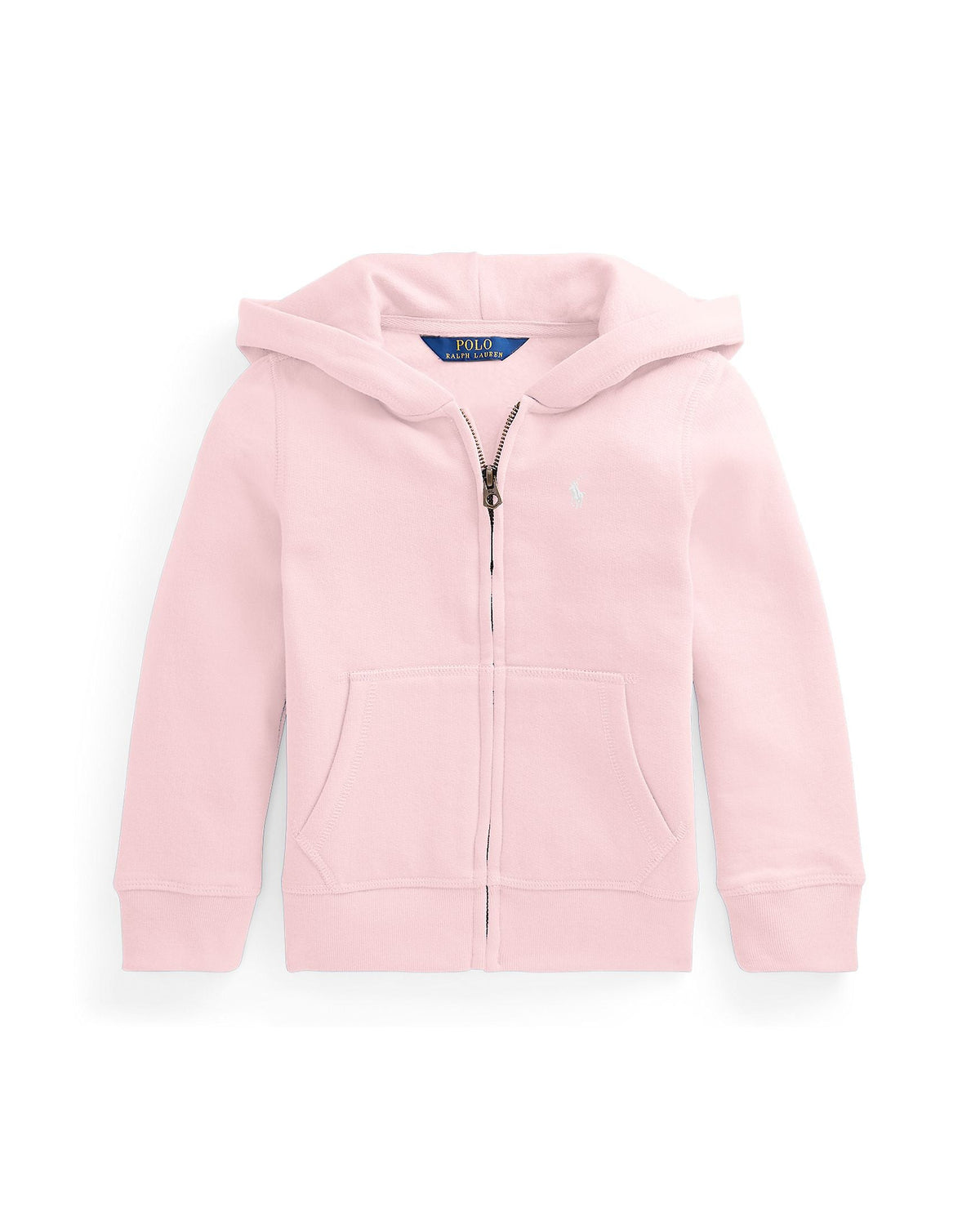 Ralph Lauren Mini Girls Cotton-Blend-Fleece Full-Zip Hoodie pink