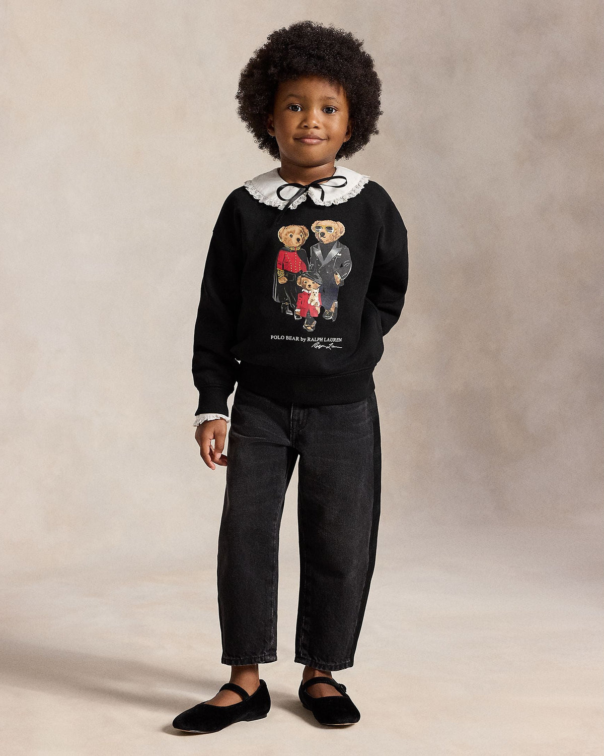 Ralph Lauren Mini Girls Polo Bear Fleece Sweatshirt