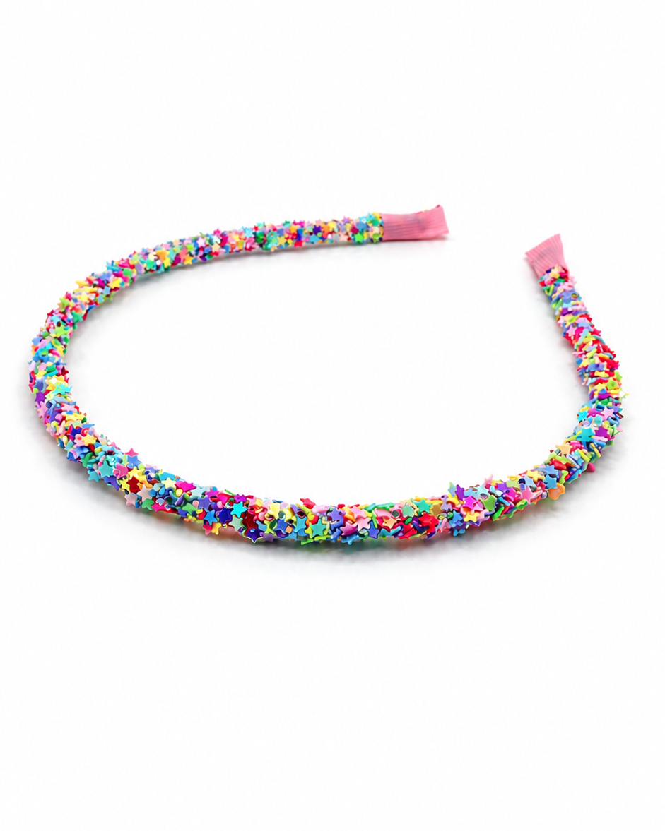 Rosie Confetti Glitter Padded Headband
