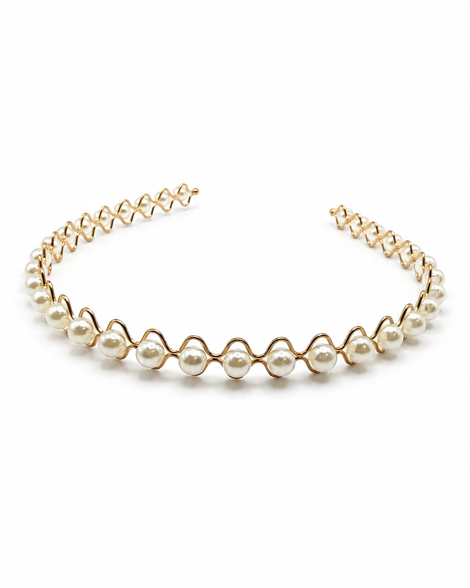 Rosie Pearl Scallop Headband