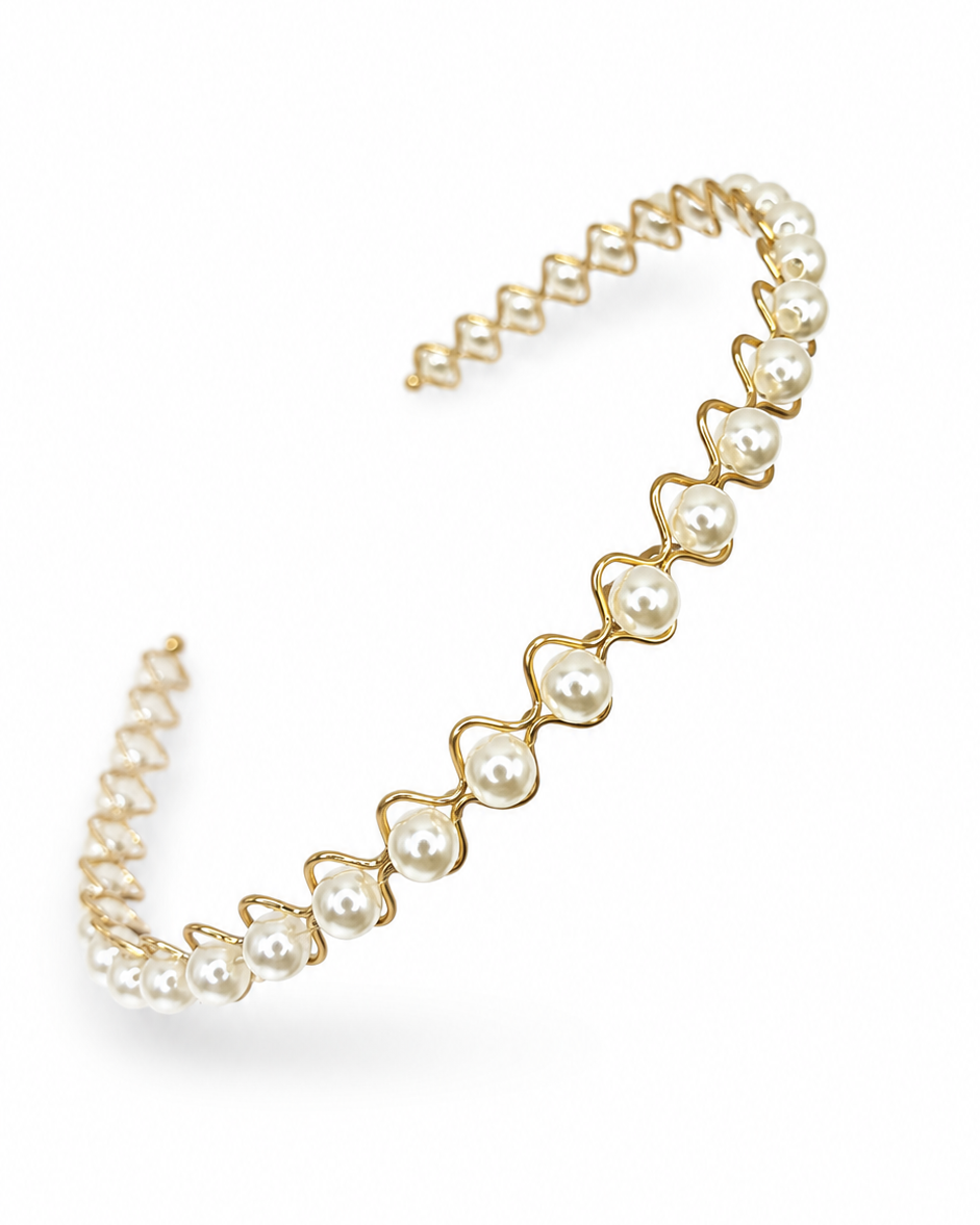 Rosie Pearl Scallop Headband