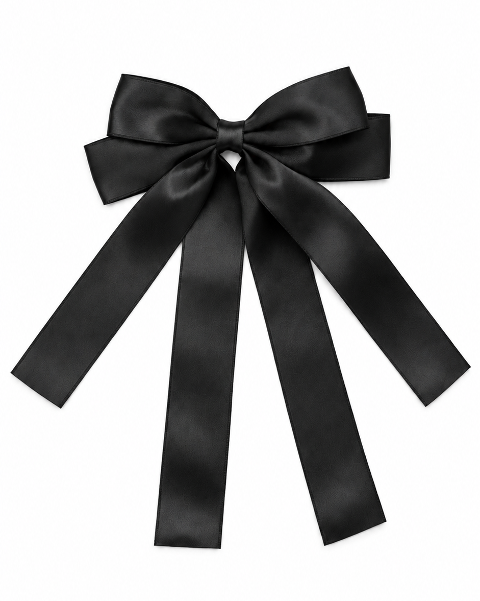 Rosie Satin Ribbon Bow Hair Clip