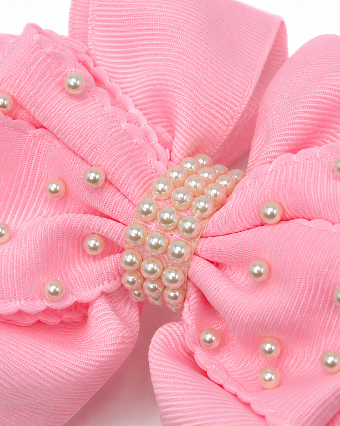 Rosie Textured Pink Bow Hair Clip