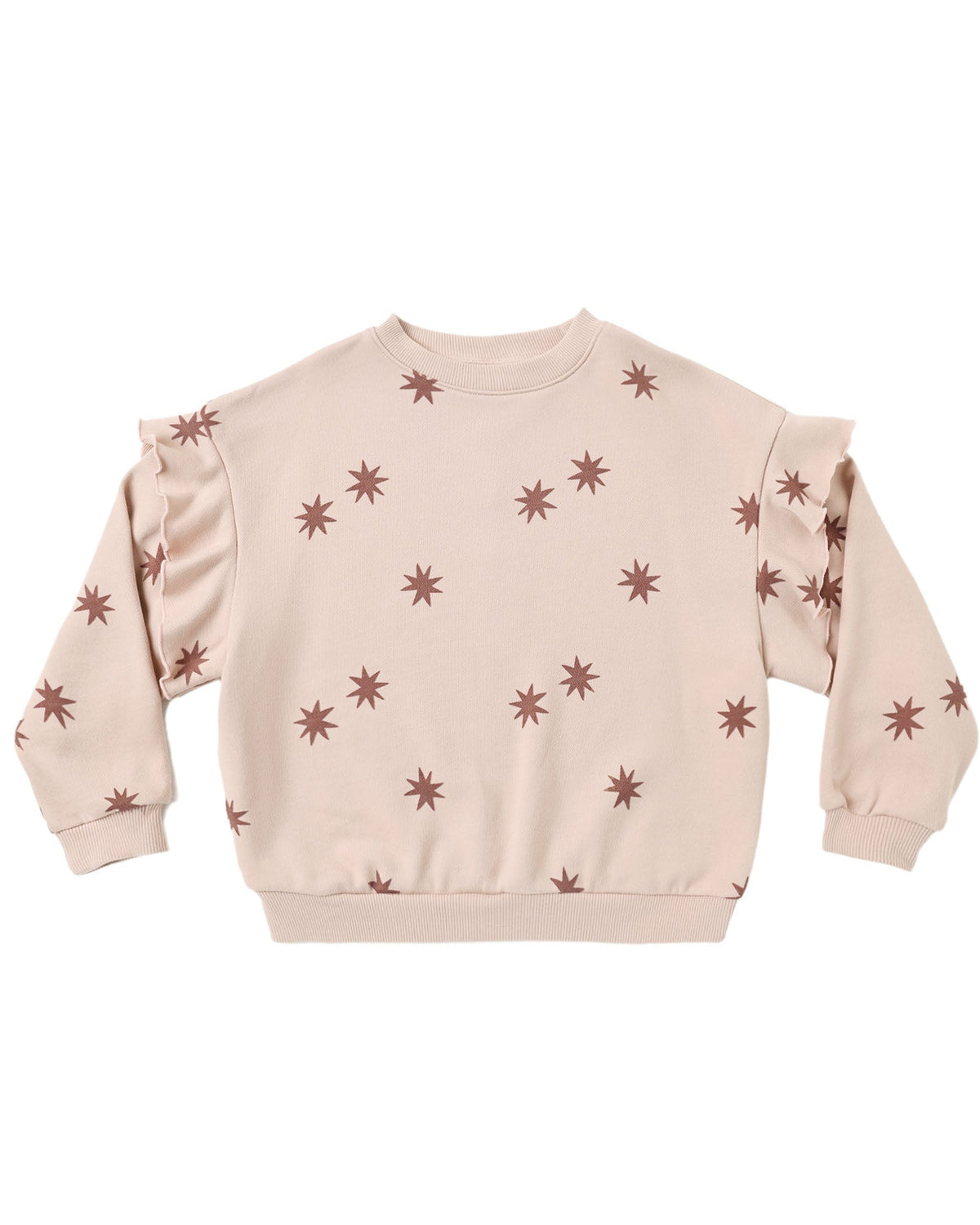 Rylee + Cru Girls Stars Ruffle Sweatshirt