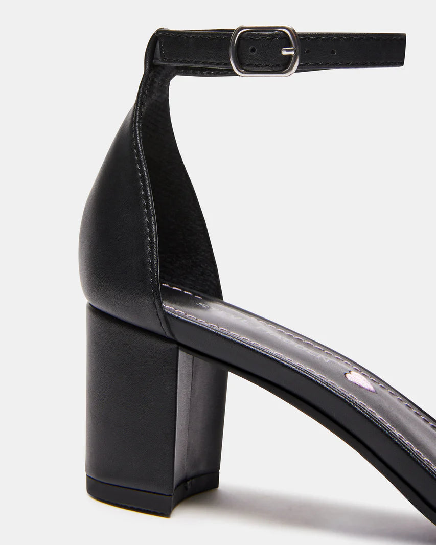 Steve Madden Kids Carrson Black Smooth Shoes