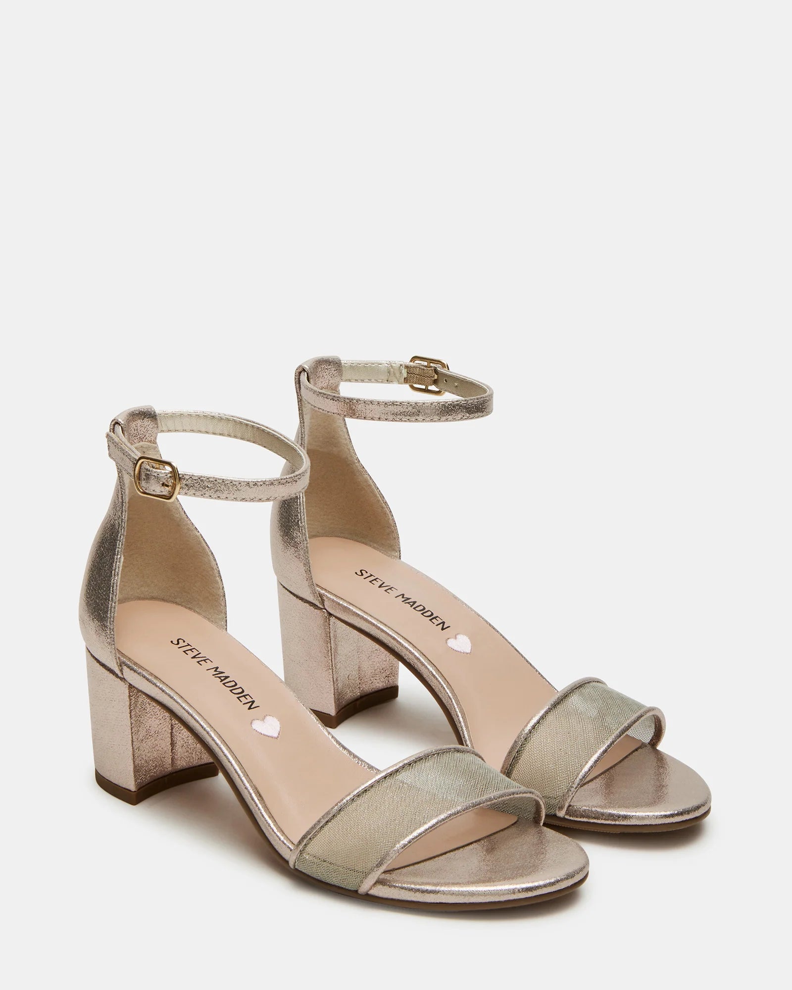 Steve Madden Kids Carrson Gold Mesh Heels