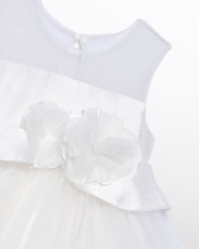 Abel & Lula Baby Girls Combined Shantung Dress_ 5001 - NorthGirls