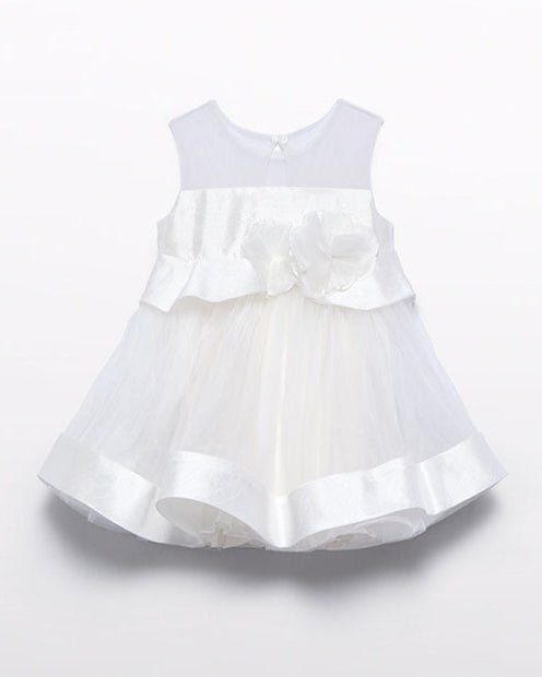 Abel & Lula Baby Girls Combined Shantung Dress_ 5001 - NorthGirls