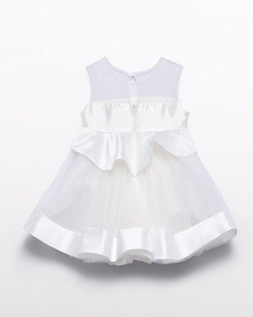 Abel & Lula Baby Girls Combined Shantung Dress_ 5001 - NorthGirls