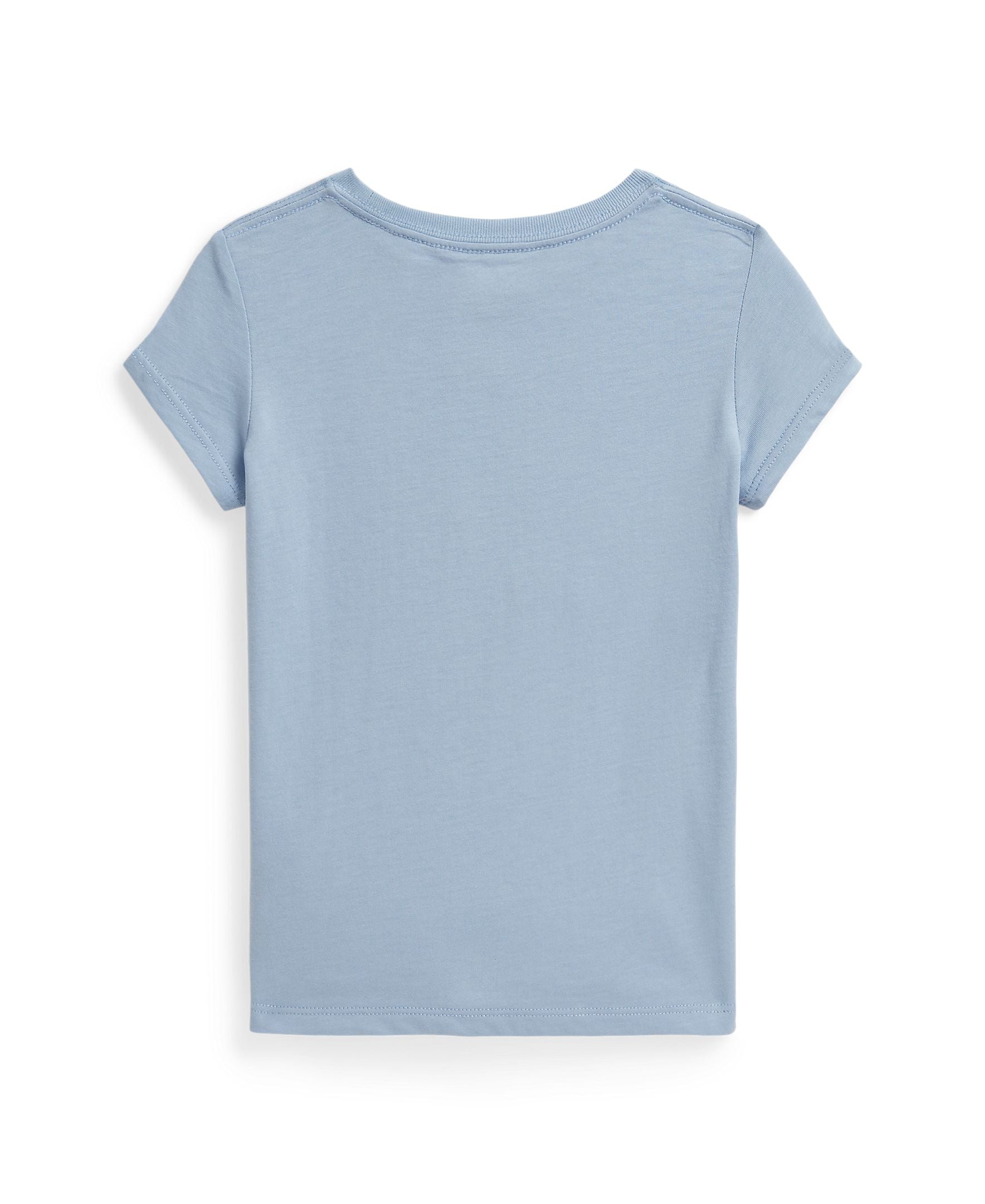Ralph Lauren Mini Girls Polo Bear Jersey Knit Estate Blue T-Shirt_ 312A11759001