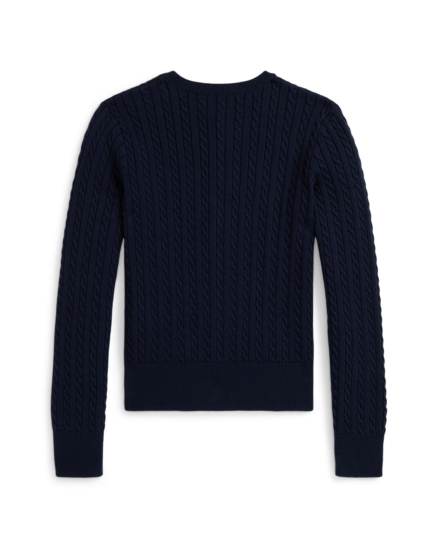 Ralph Lauren Girls Polo Bear Cable Cotton Cardigan