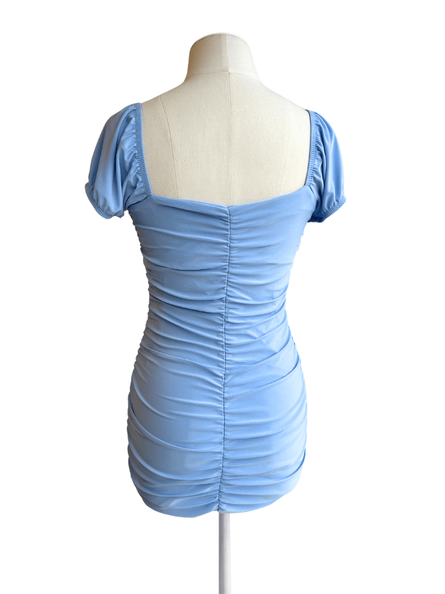 Cheryl Kids Amelia Ruched Body & Cap Sleeve Party Dresses - NorthGirls
