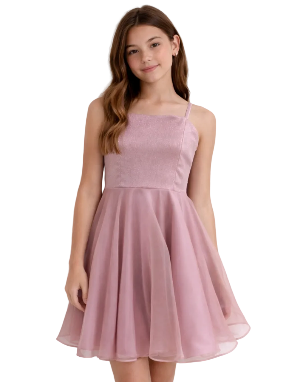 dear daisy JODI Satin & Organza Dress