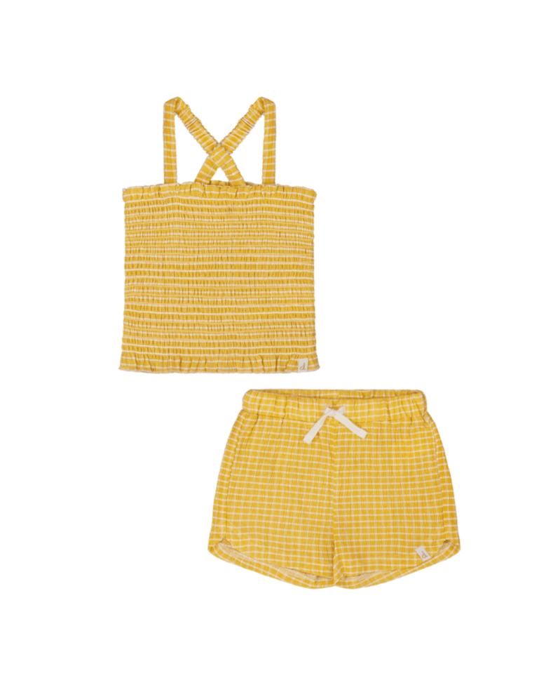 Deux Par Deux Girls Vichy Set_ G30YG73 - NorthGirls
