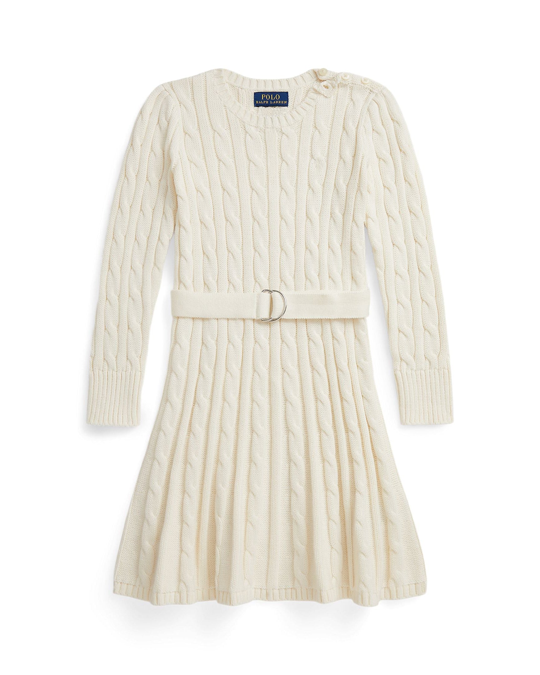 ralph lauren cotton sweater dress Cable-Knit Cotton Polo Jumper Dress for Girls