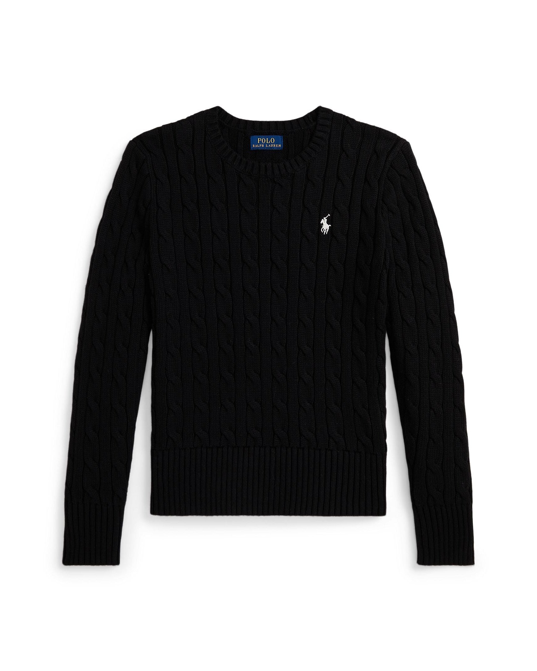 Ralph Lauren Girls Cable-Knit Cotton Sweater