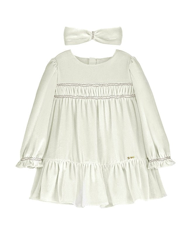 Mayoral Baby Girls Velvet Dress With Headband_ 2904 - NorthGirls