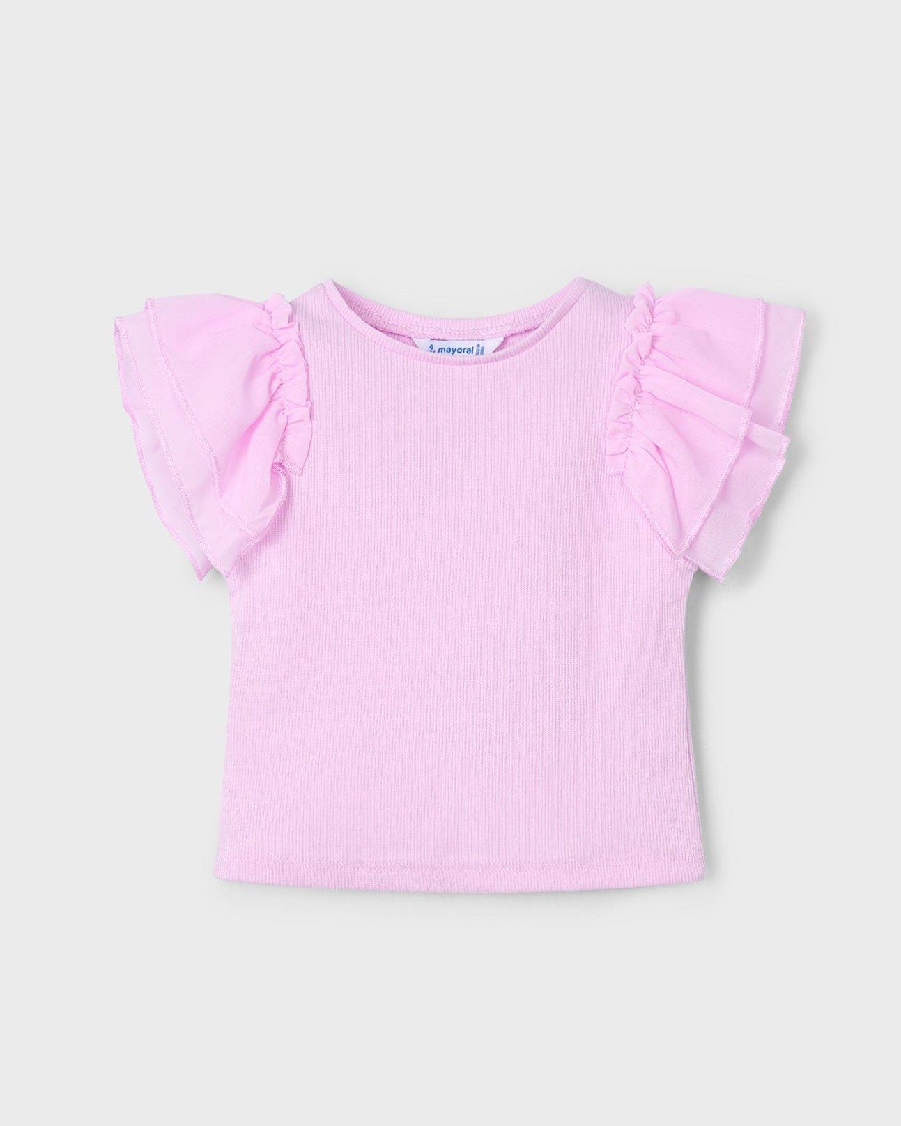 Mayoral Girls Chiffon Capped Sleeve Shirt_ 3013 - NorthGirls
