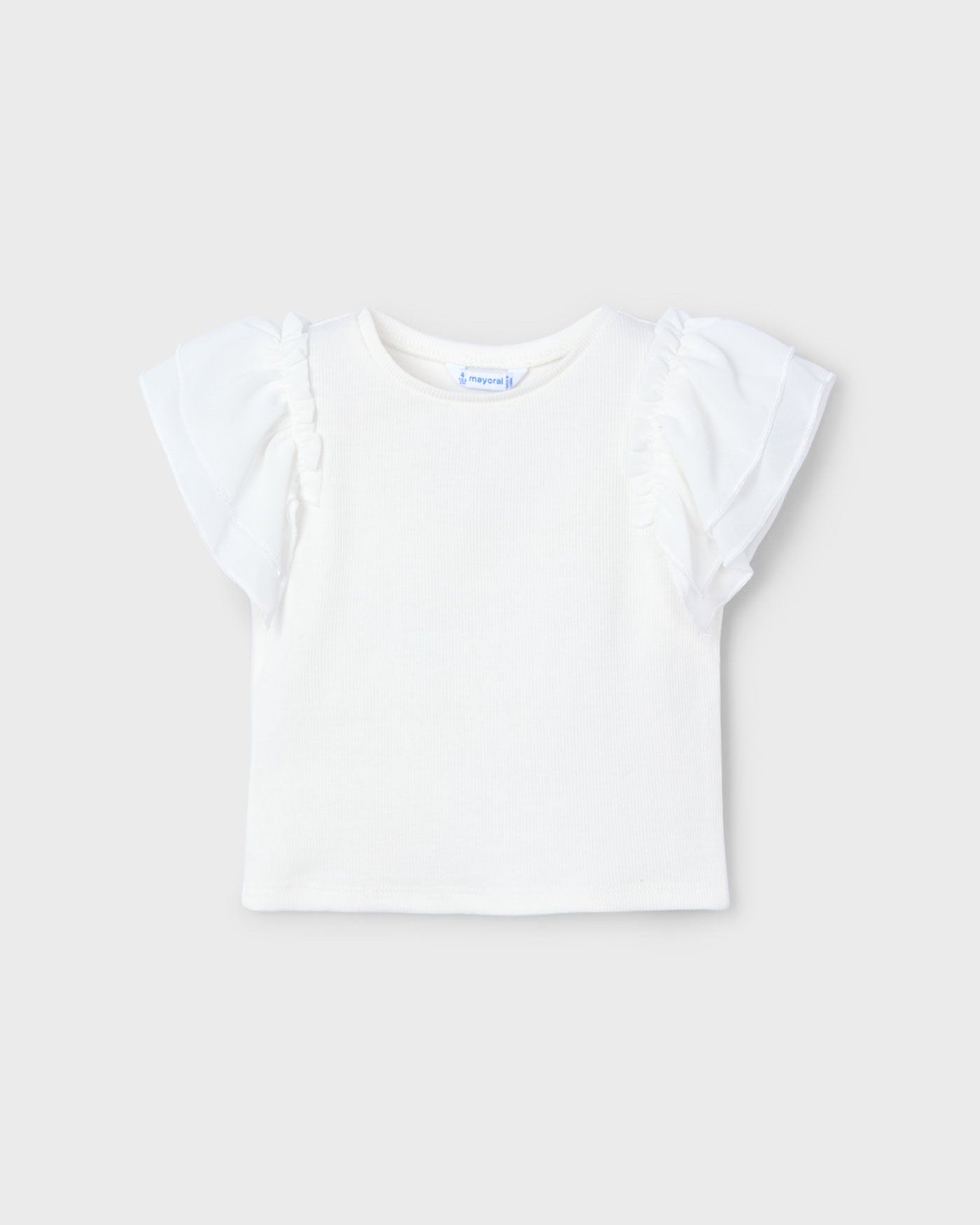 Mayoral Girls Chiffon Capped Sleeve Shirt_ 3013 - NorthGirls