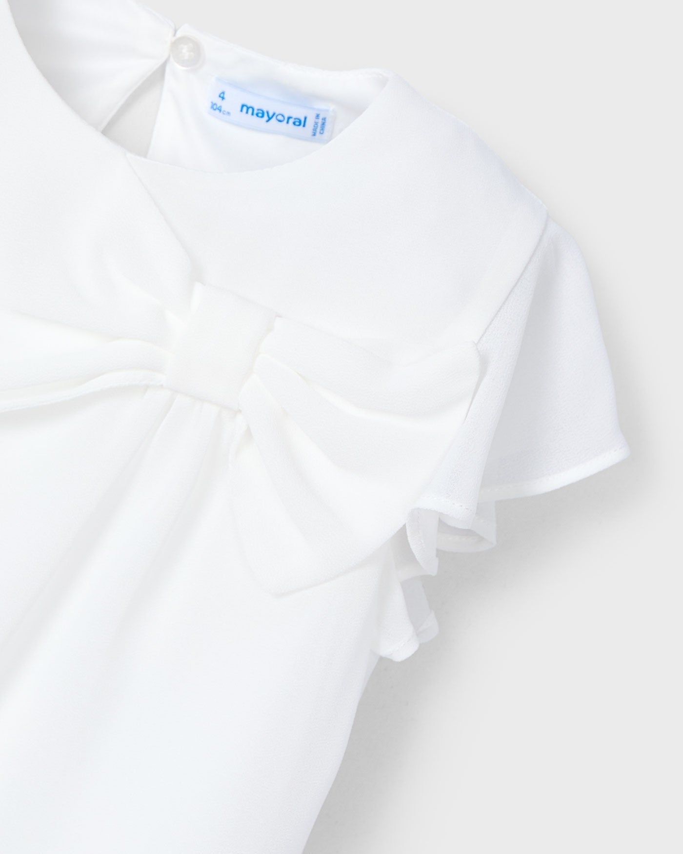 Mayoral Girls Dressy Bow Blouse_ 3182 - NorthGirls