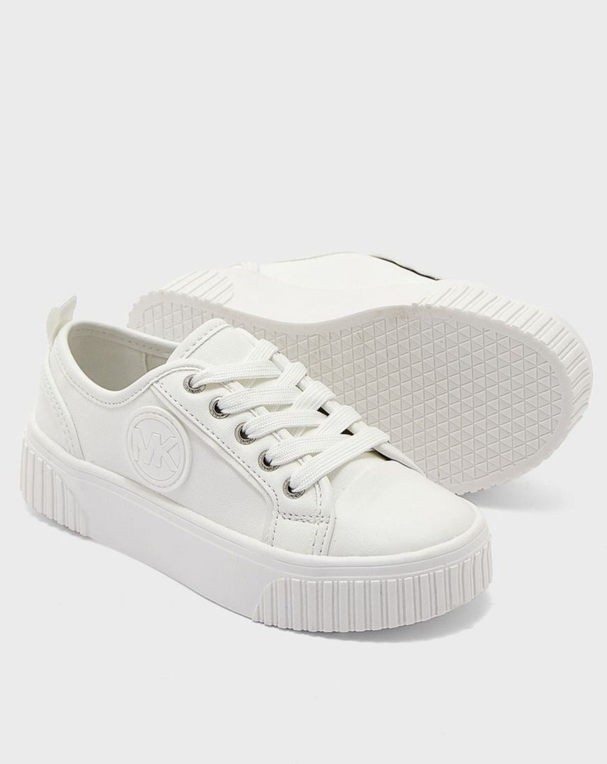 Michael Kors Lace - Up Sneakers w/Logo White_MK100665C - WHT - NorthGirls