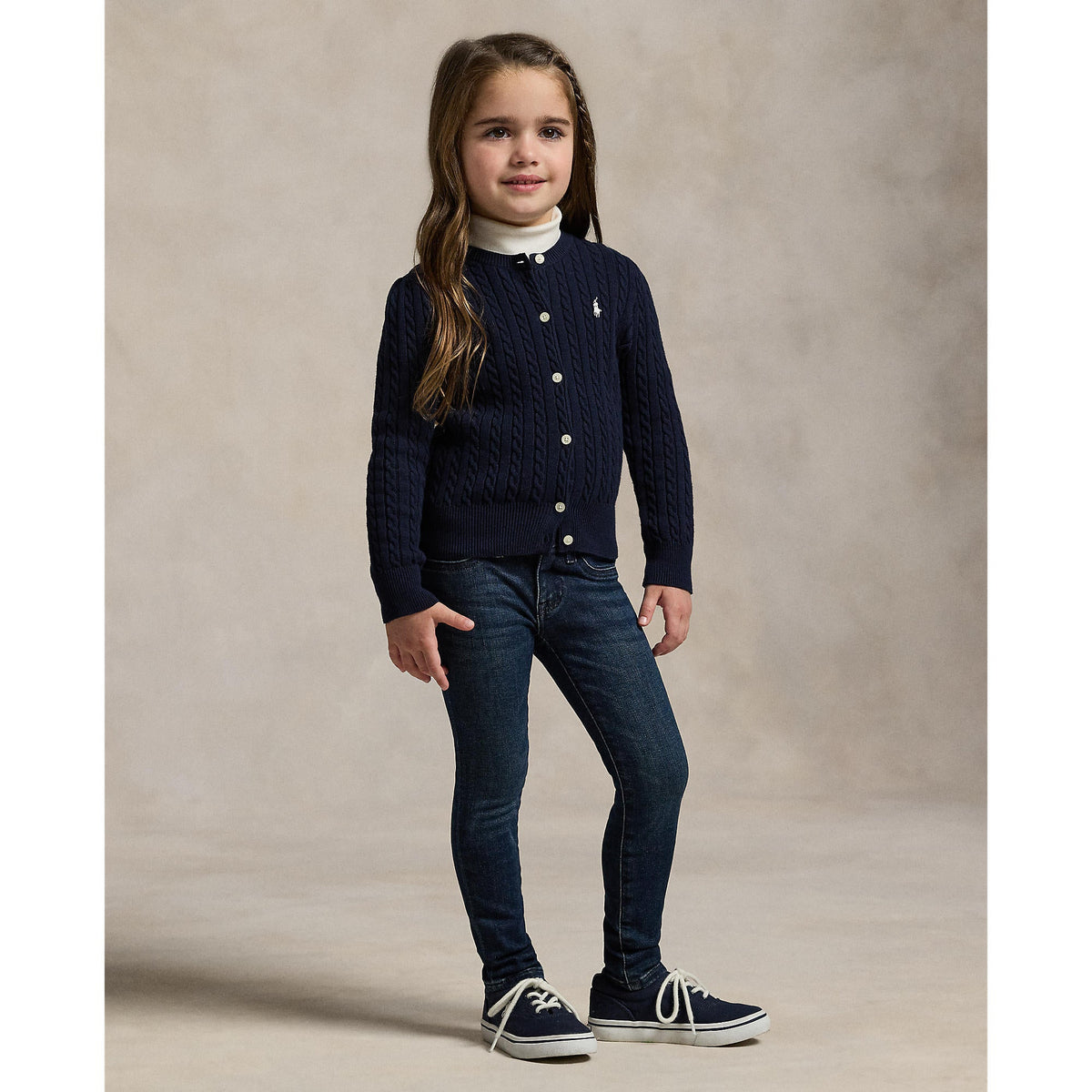 Ralph Lauren Girls Cable Cotton Cardigan - NorthGirls