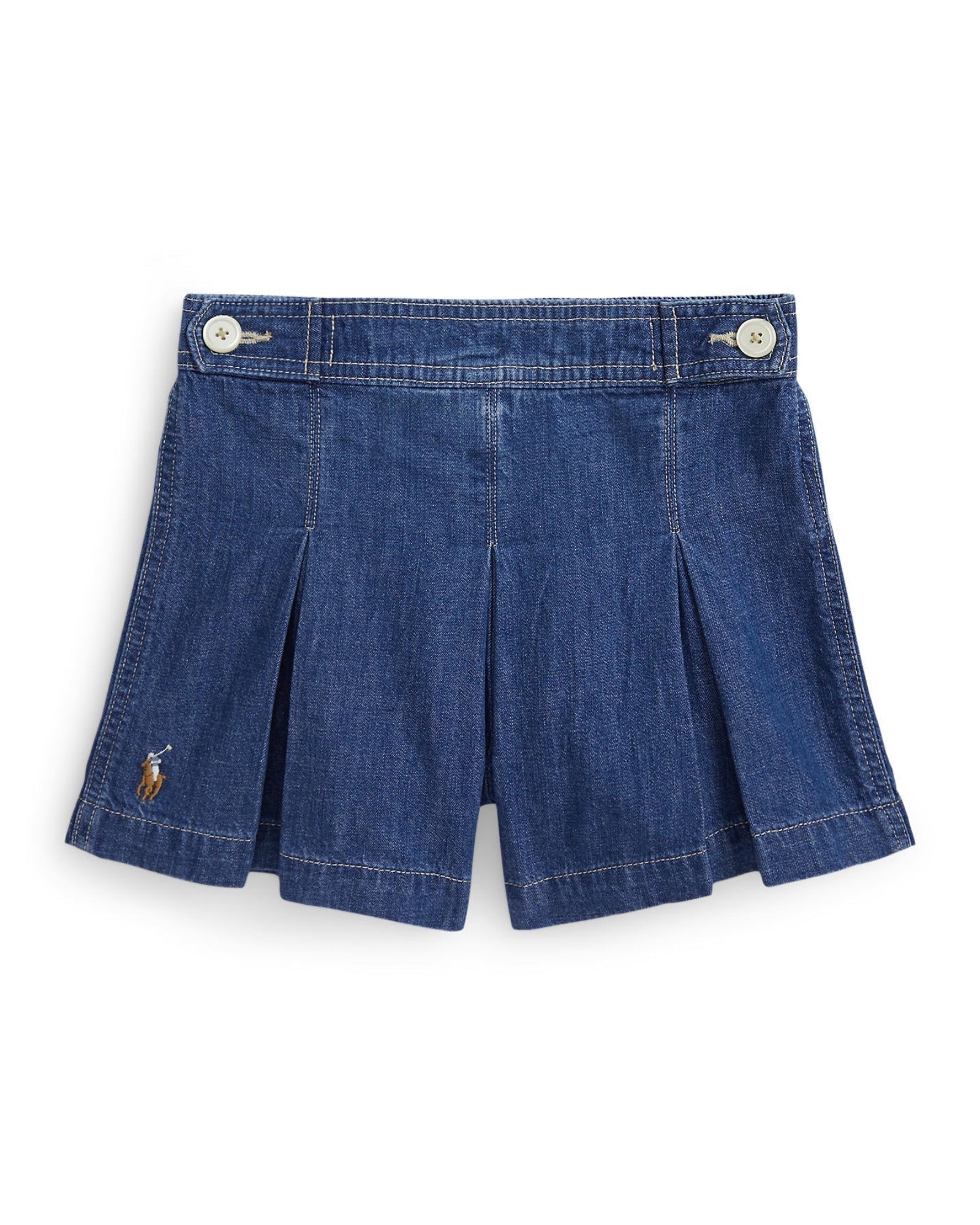Ralph Lauren Girls Denim Skorts - NorthGirls