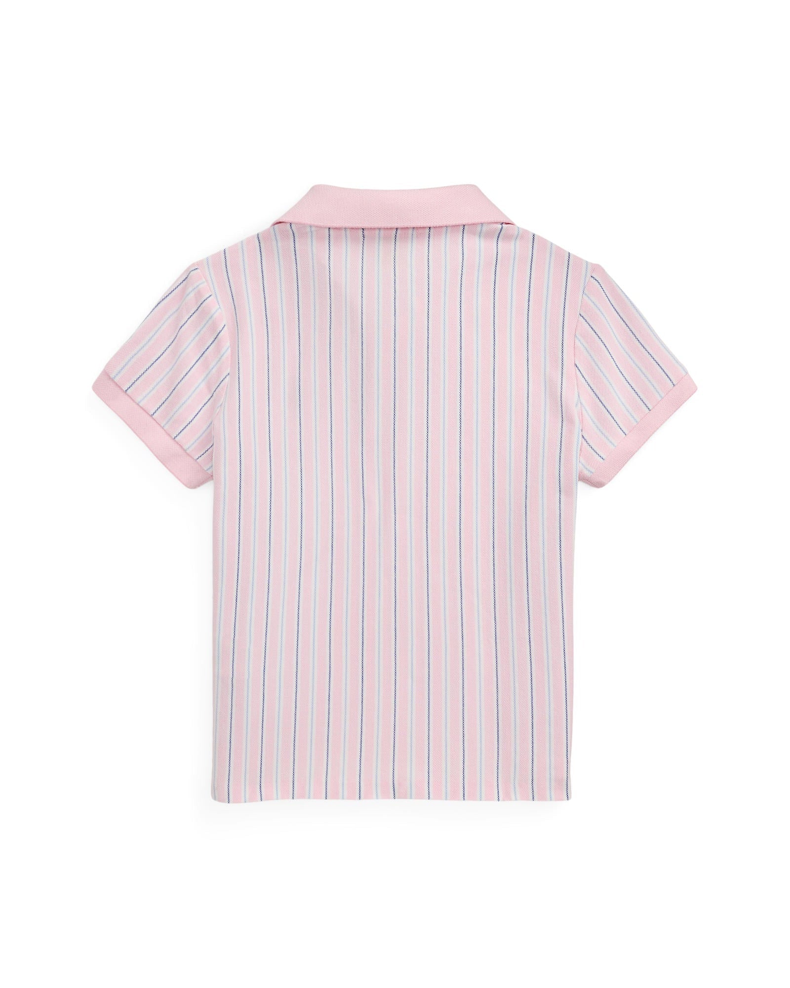 Ralph Lauren Girls Striped Oxford Mesh Boxy Polo Shirt - NorthGirls