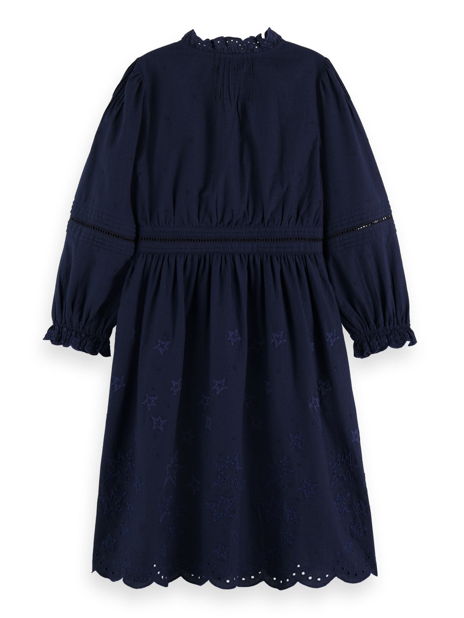 Scotch & Soda Navy Broderie Anglaise Star Dress - NorthGirls