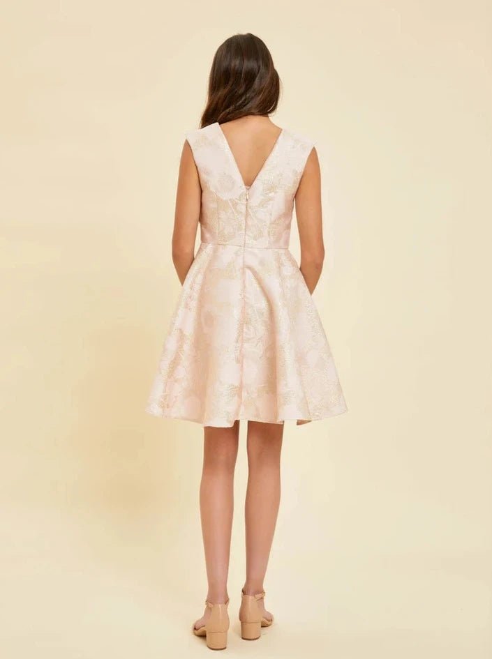 UDT ARIELLE Jacquard Fit & Flare Cap Sleeve Dress _T3886K - NorthGirls