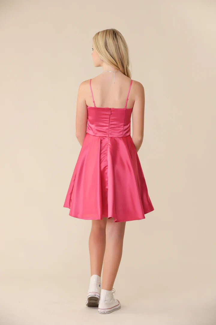 UDT REBECCA Satin Dresses _K5096 - NorthGirls