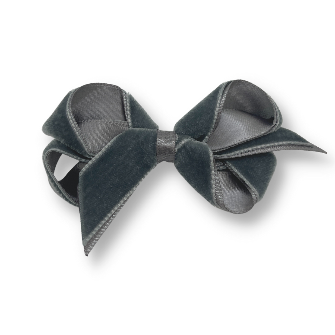 Velvet Bow 3" w/Clip _VTBB3