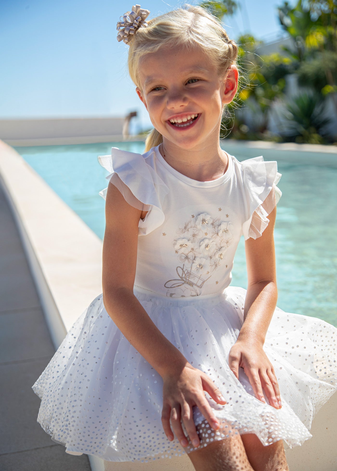 Mini Tulle White Dress -  Canada