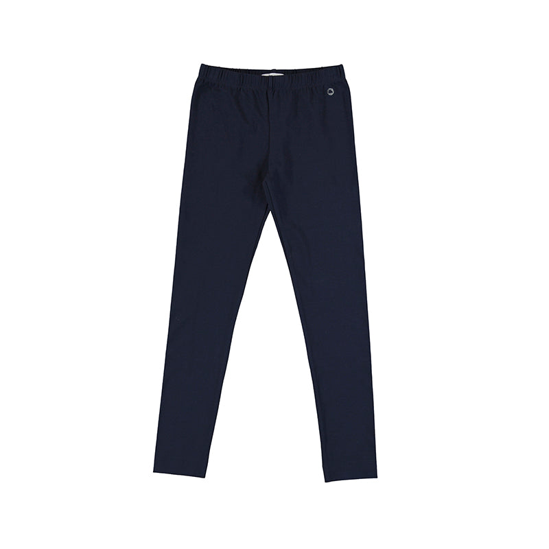 Junior Girls Elastane Navy Leggings 722-91