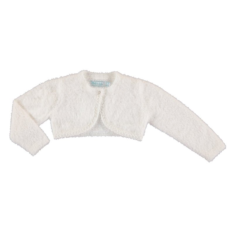 Abel & Lula Baby Knit Bolero Cardigan _Cream 5801 - 02 - NorthGirls