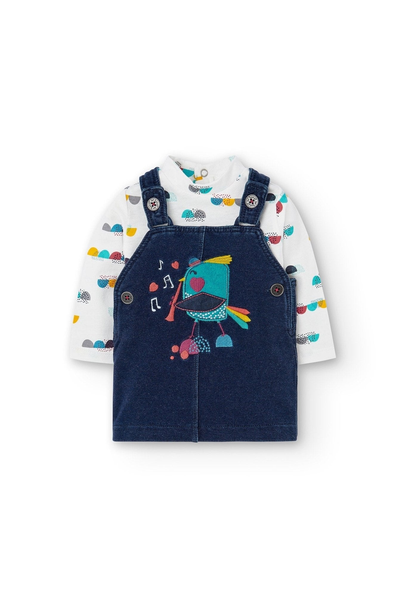 Boboli Baby Knit Shirt&Overalls Set _Navy 135032-9889 – NorthGirls