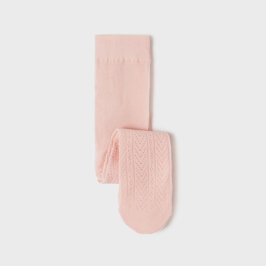 Mayoral Baby Girl Patterned Pantyhose _Pale Blush 9469 - 20 - NorthGirls