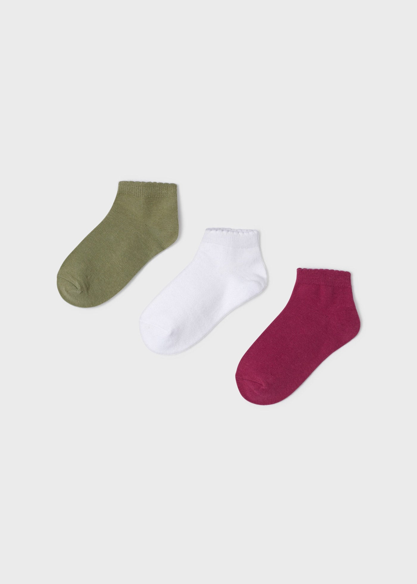 Mayoral Mini/Junior Ankle Sock Set 3pc_ Peach 10233 - 14 - NorthGirls