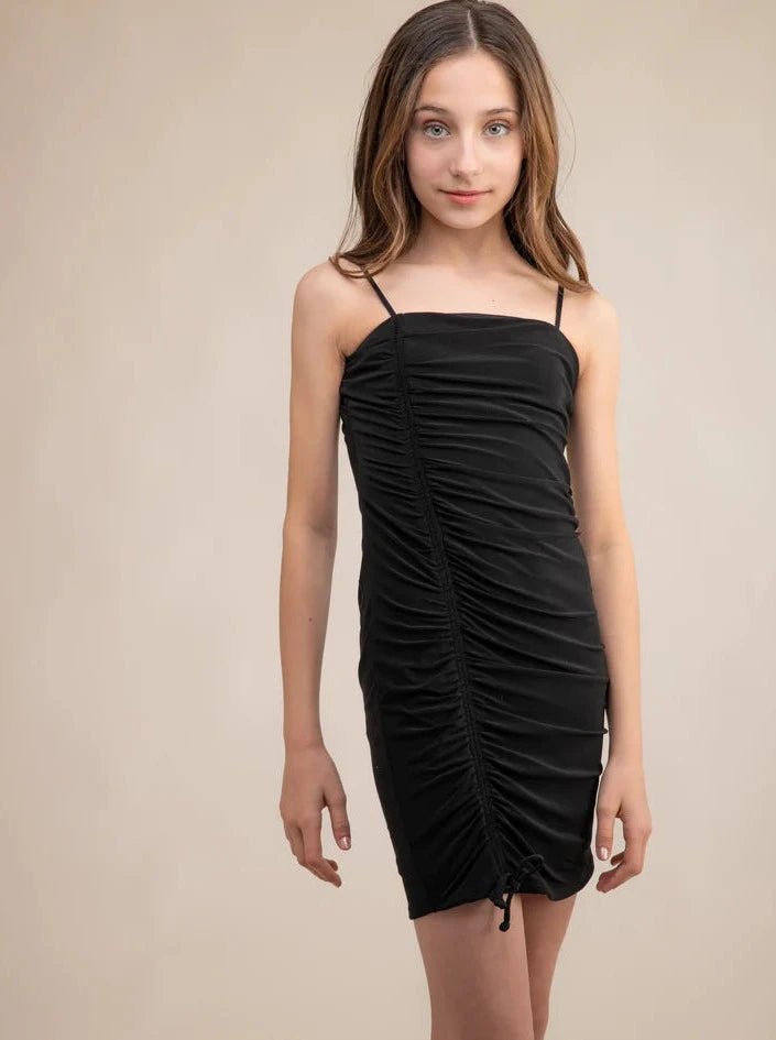 UDT RITA Fitted Ruched Spaghetti Strap Dress _K4080 - NorthGirls