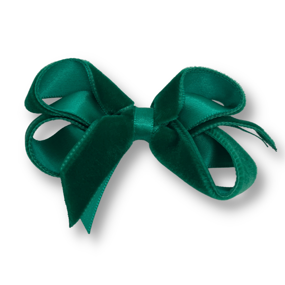 Velvet Bow 3" w/Clip _VTBB3 - NorthGirls