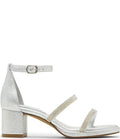 Steve Madden Kids Jsizzle Silver Ankle Strap Sandal