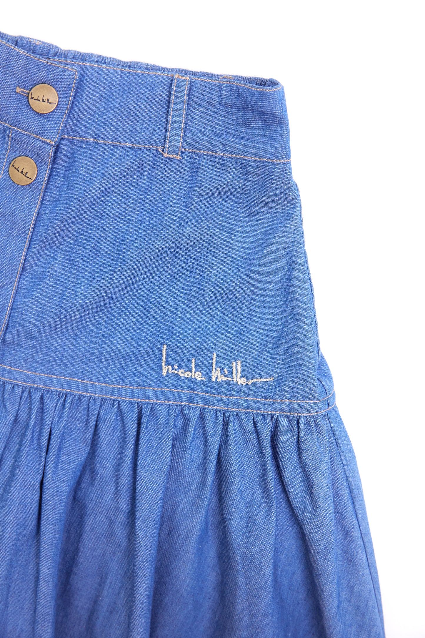 Girls Chambray Denim Skirt