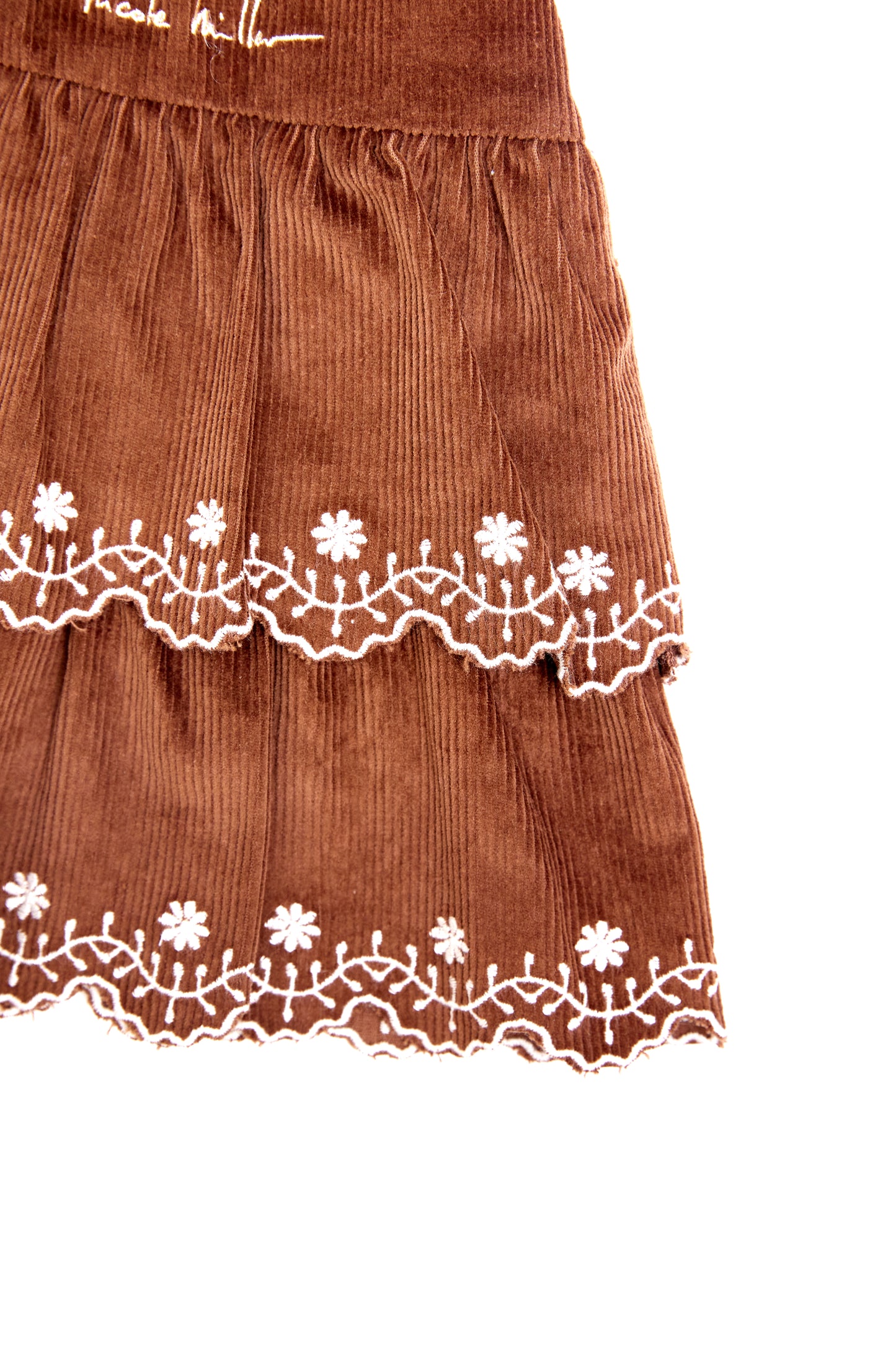 Girls Ruffle Cord Skirt