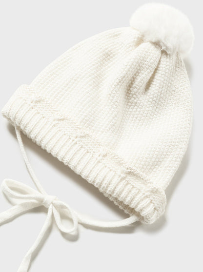 Mayoral Baby Off White Knitted Hat & Coat Set _2404-92