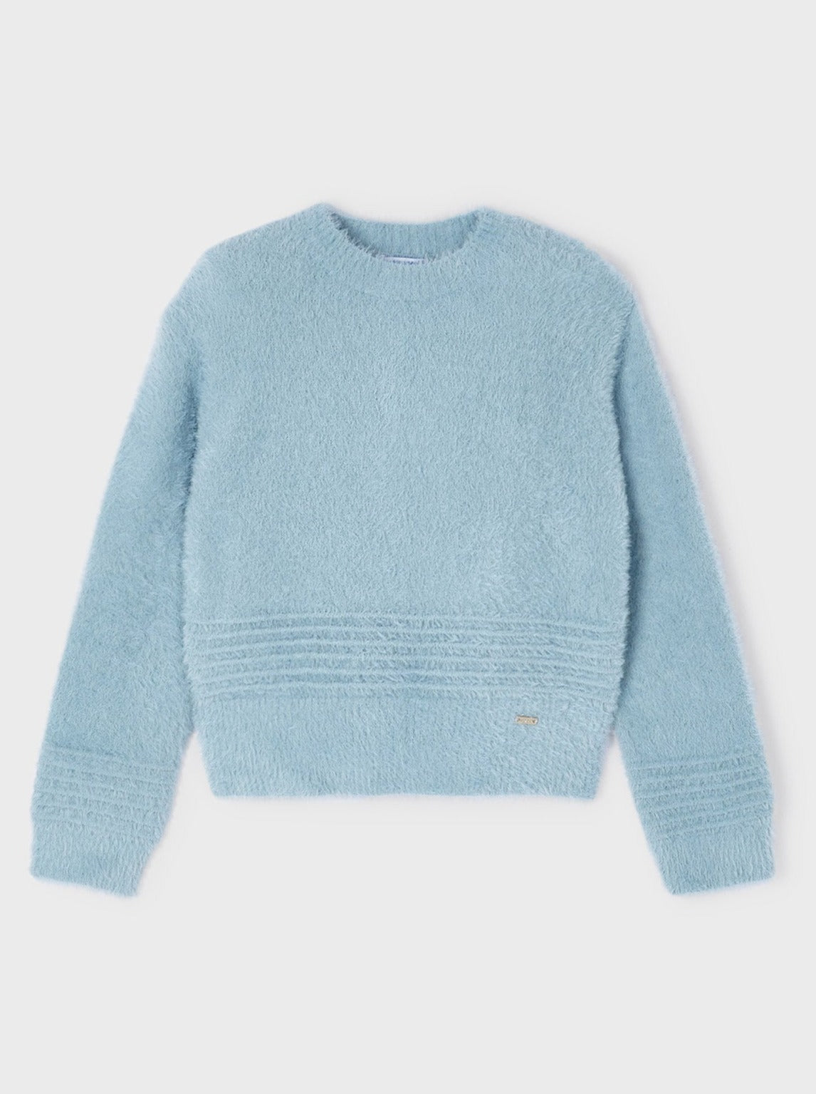 Mayoral Mini Blue Horizontal Rib Detail Sweater _4305-86