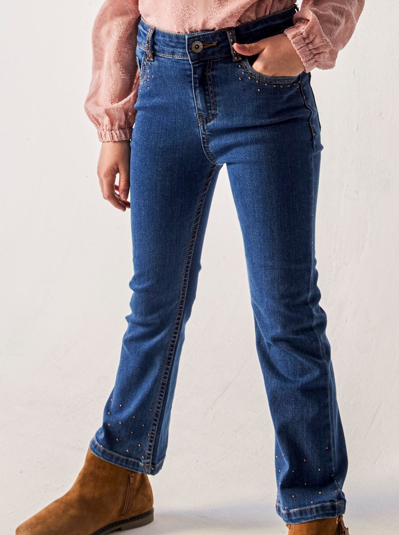 Mayoral Junior Blue Flared Jeans _7507-24