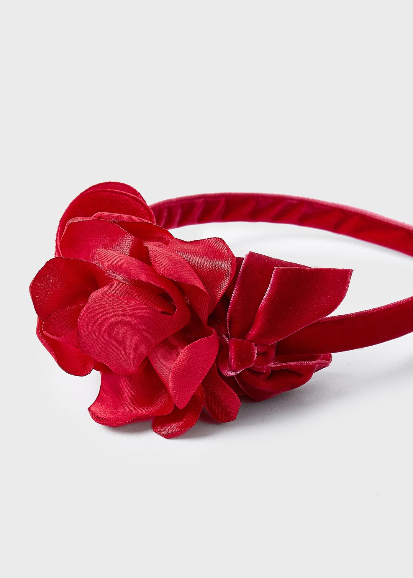 Mayoral Mini Red Flowers Headband _10608-37