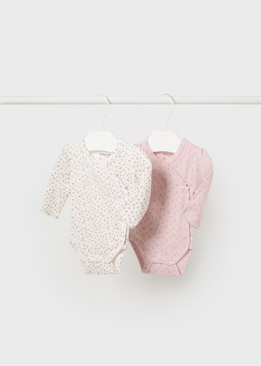 Baby Girl 2pc Long Sleeve Bodysuit Set