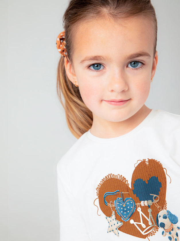 Girls Long Sleeve Shirt With Hairband