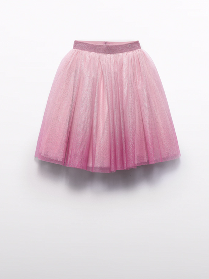 Girls Glitter Tulle Longer Skirt